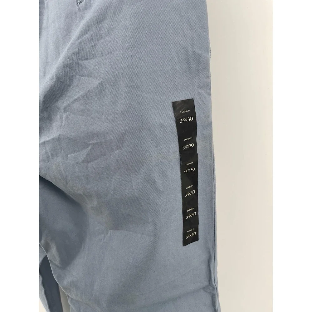 Banana‎ Republic Emerson Chino Straight Fit Mens Pants Blue 34/30 NWT
